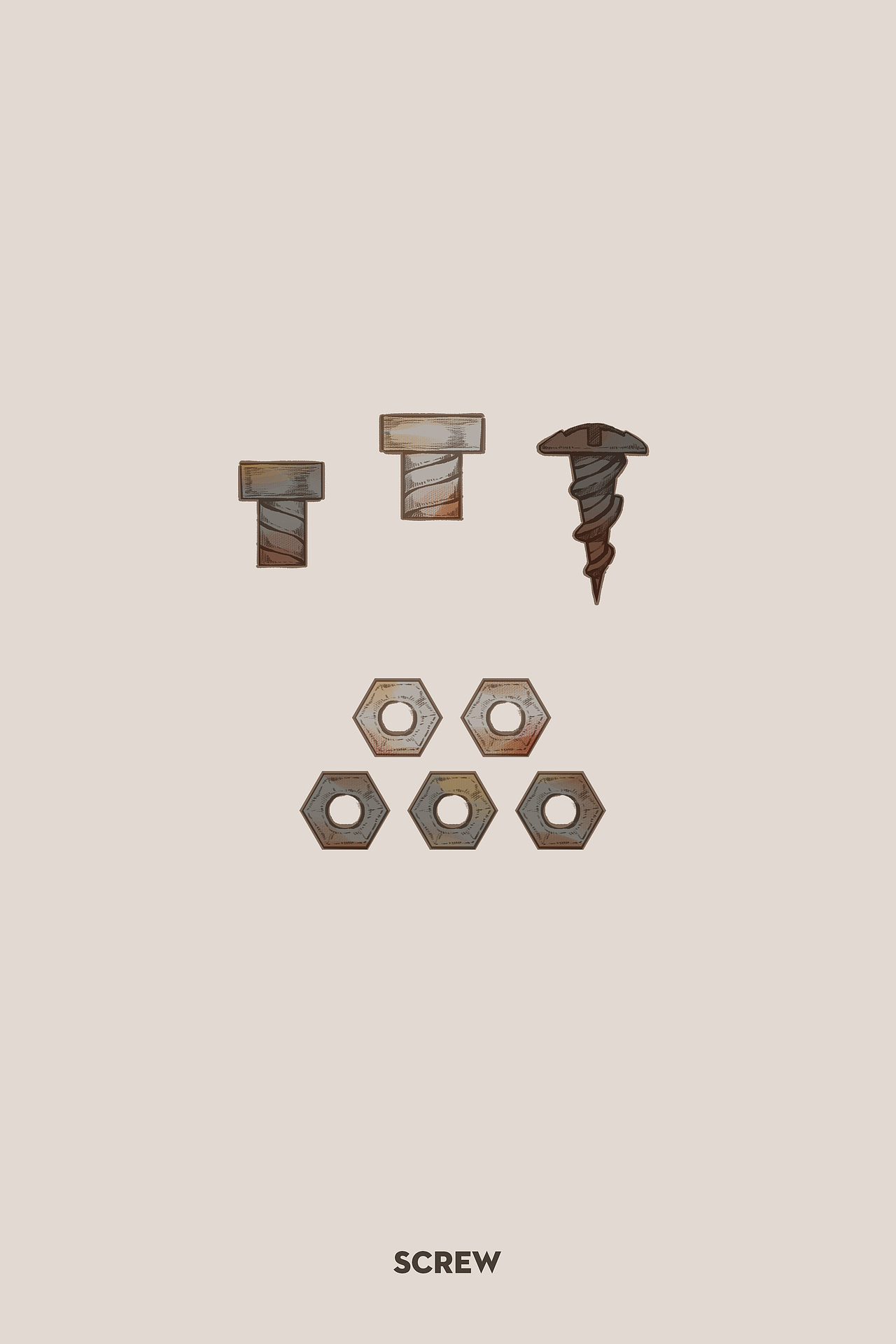 【画个锤子】复古风五金工具插画（图ZMjI3OTU3ODQ0） - 商业插画 - 站酷设计师桃伯伯TAOPAIPAI原创素材 - 站酷ZCOOL