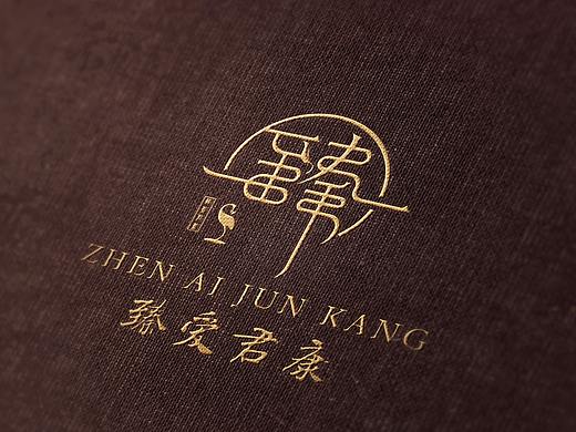 臻爱君康logo设计 中国风logo设计 中式logo设计