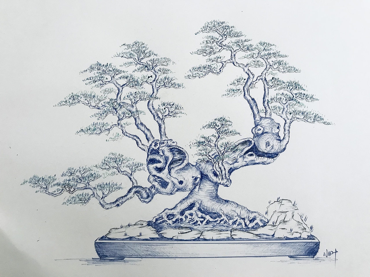 盆景（图ZMjUzMzMyODI0） - 绘画 - 站酷设计师Z75835907原创素材 - 站酷ZCOOL