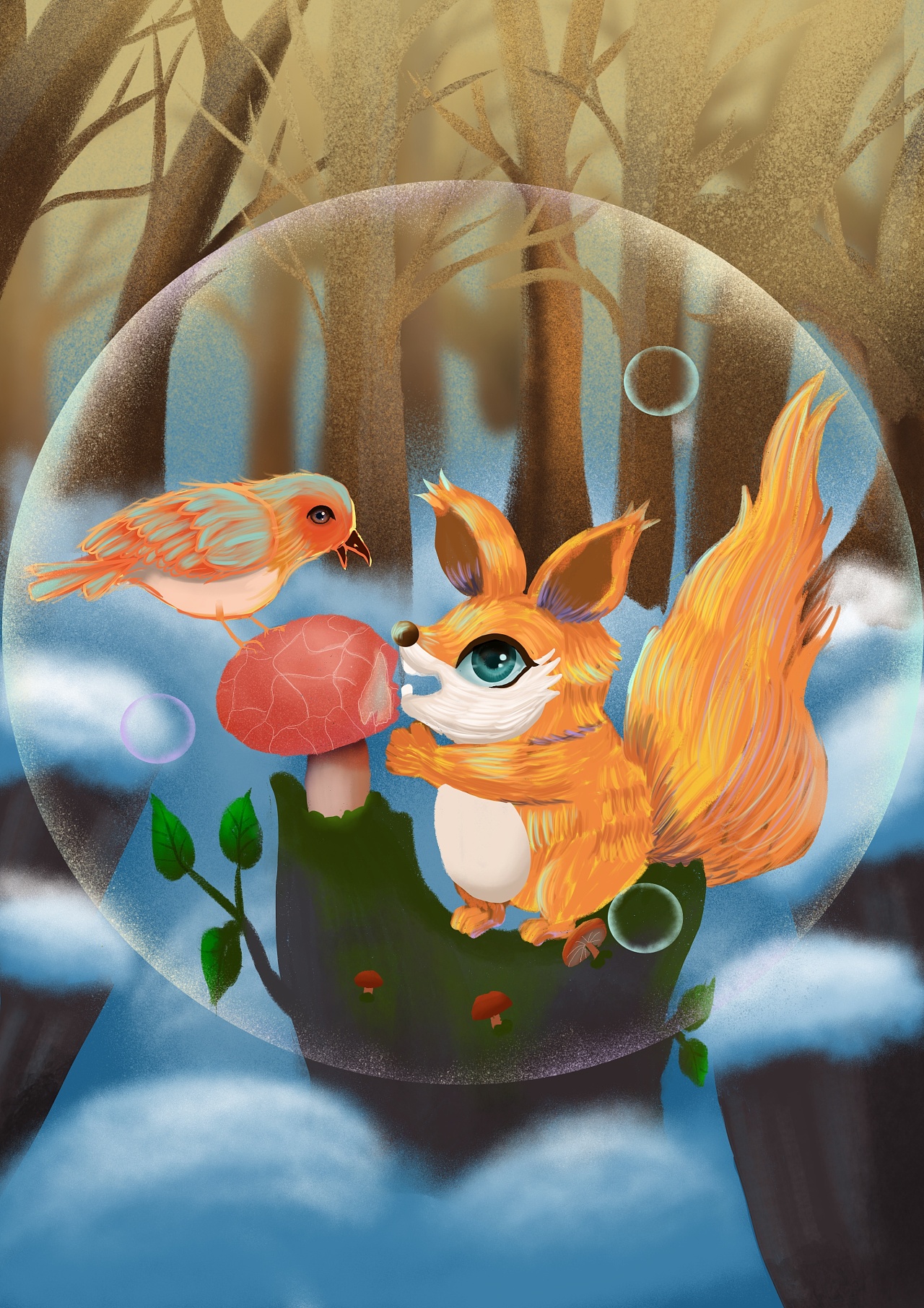 冬藏|插画|创作习作|羚羊荒草 - 原创作品 - 站酷 (zcool)