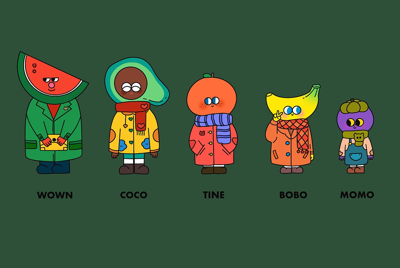 水果人家族｜Fruotarian family（图ZMjg4MTkxNTY4） - 创作习作 - 站酷设计师樊樊Upup原创素材 - 站酷ZCOOL