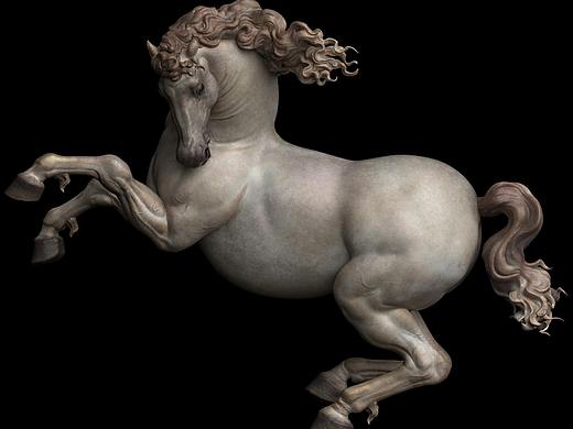 《马》 3D作品