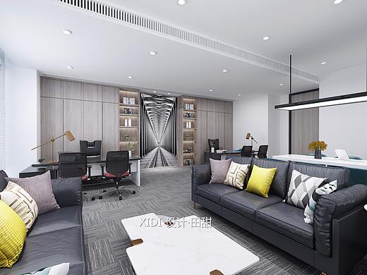 高逼格的超现代办公空间 