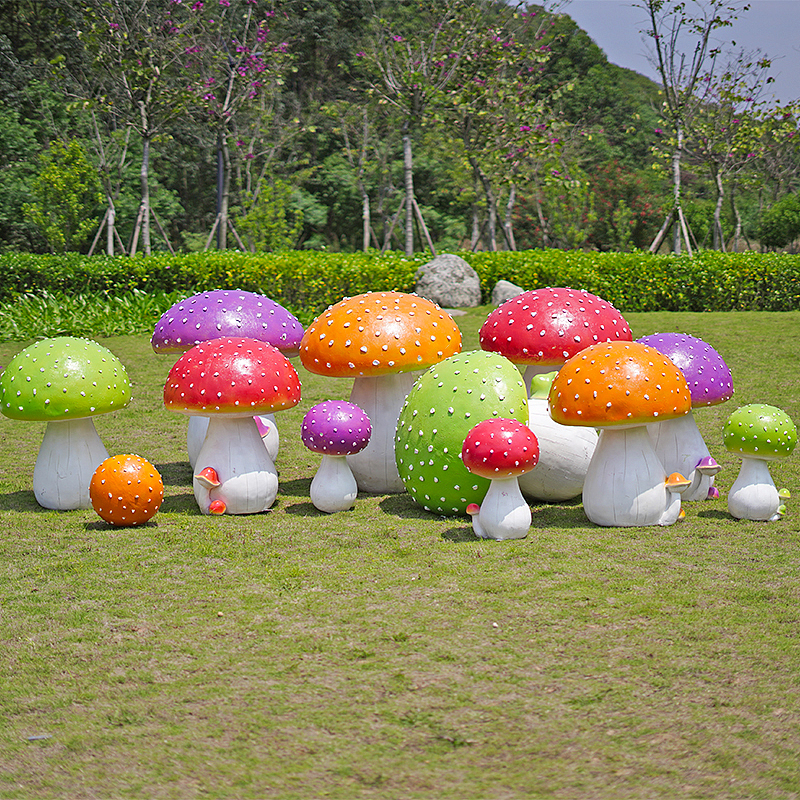 仿真蘑菇草坪装饰花园庭院景观灯光小品