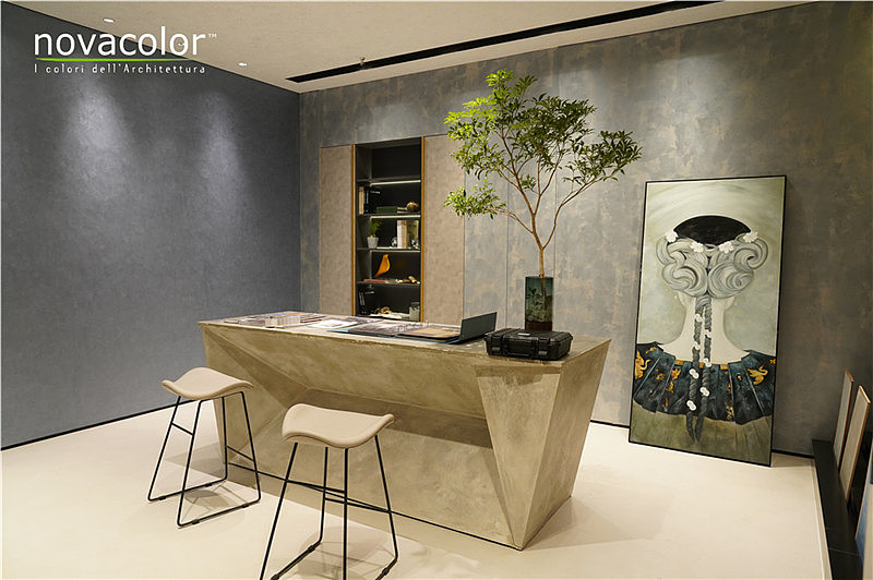 novacolor艺术涂料上海徐汇区效果图