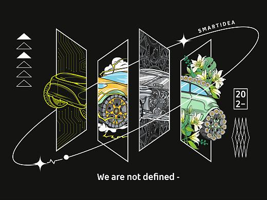《穿越次元》潮流T恤插画
