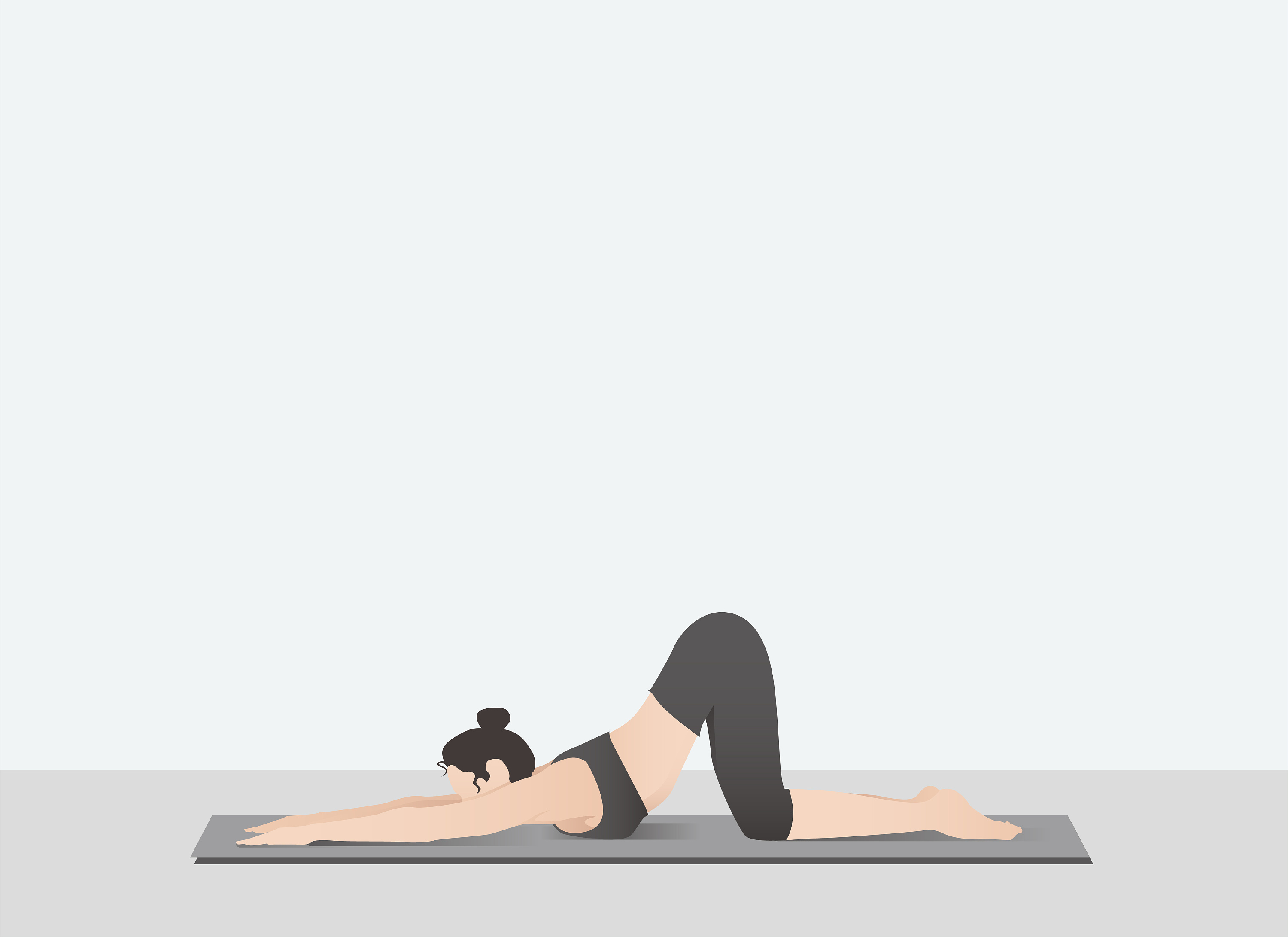 瑜伽姿势矢量插画-合集