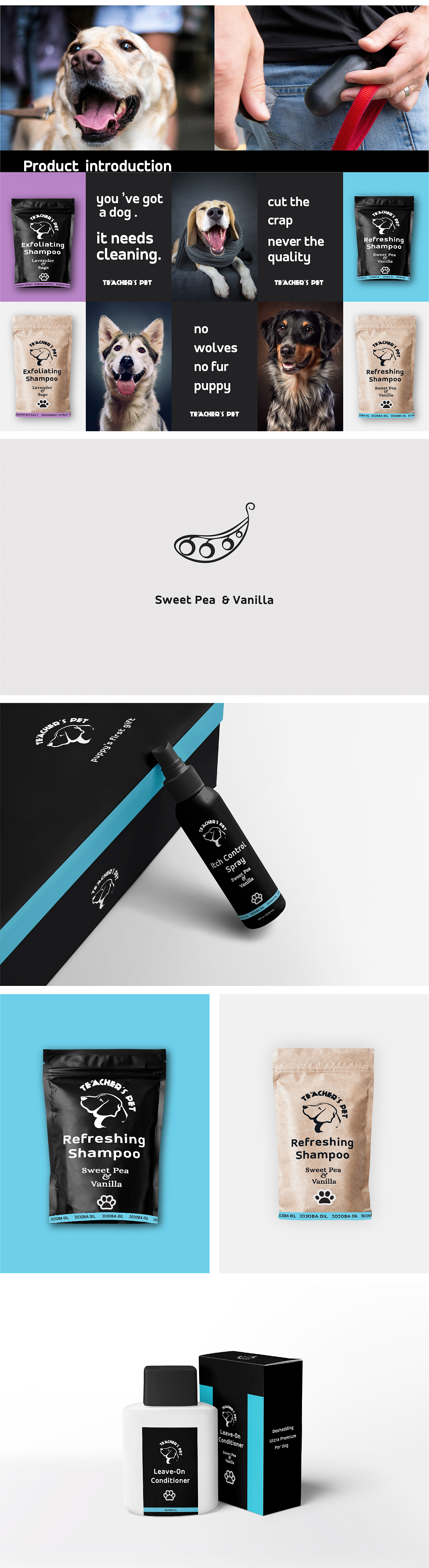 Teacher’s pet 宠物沐浴系列品牌包装设计（图ZMTkwNTA4NTg0） - 包装 - 站酷设计师没又鱼丸原创素材 - 站酷ZCOOL