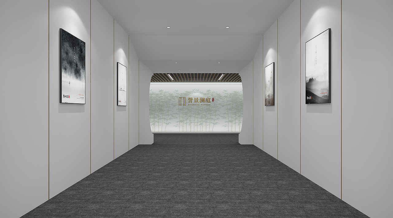 昆山奥园看房通道设计方案（图ZMjgxODAxODc2） - 展陈设计 - 站酷设计师欧阳森原创素材 - 站酷ZCOOL