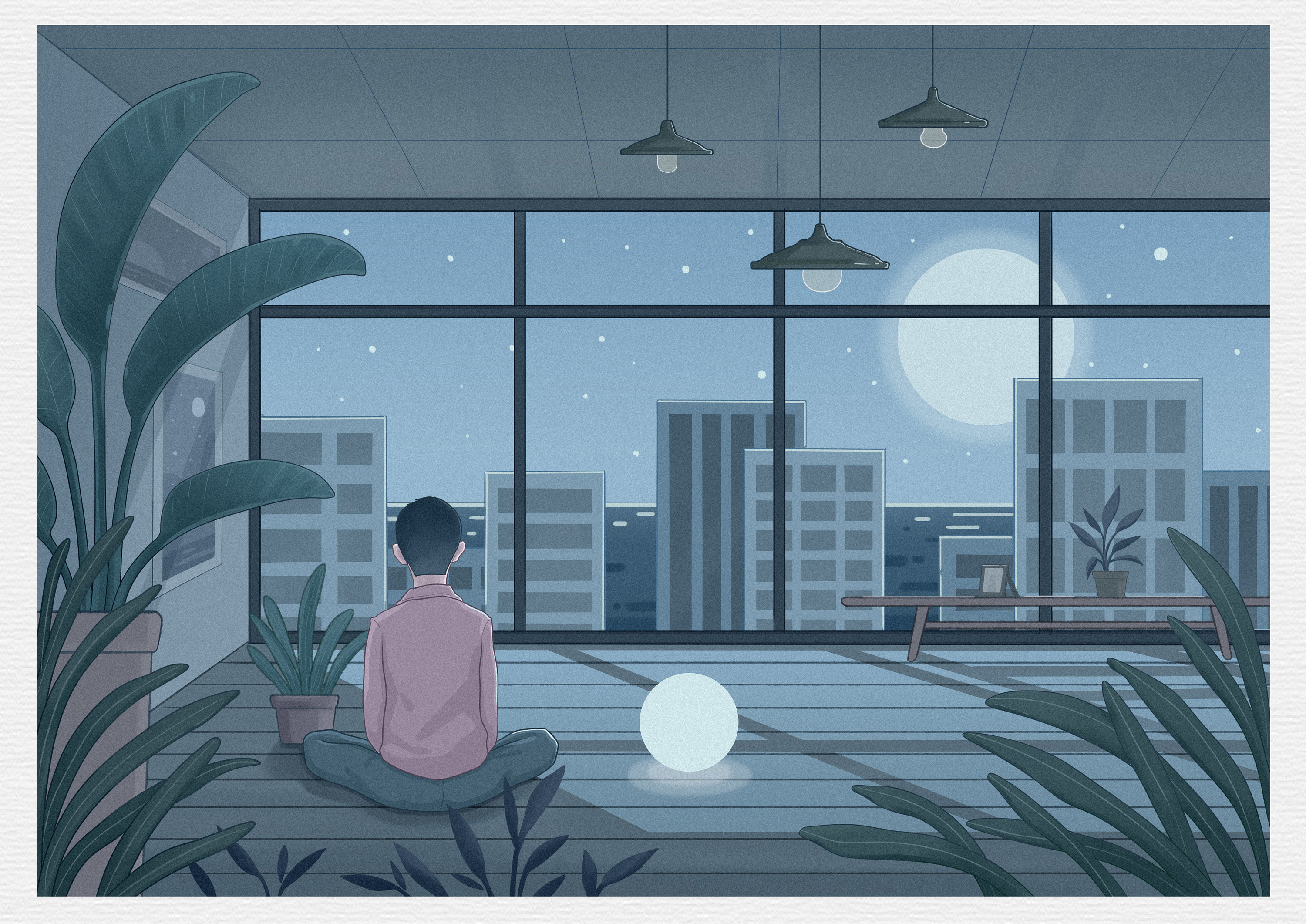 一个人|插画|创作习作|木易燃 - 原创作品 - 站酷 (zcool)