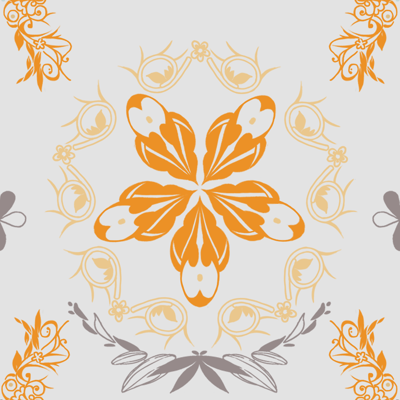 图案四方连续基本图案