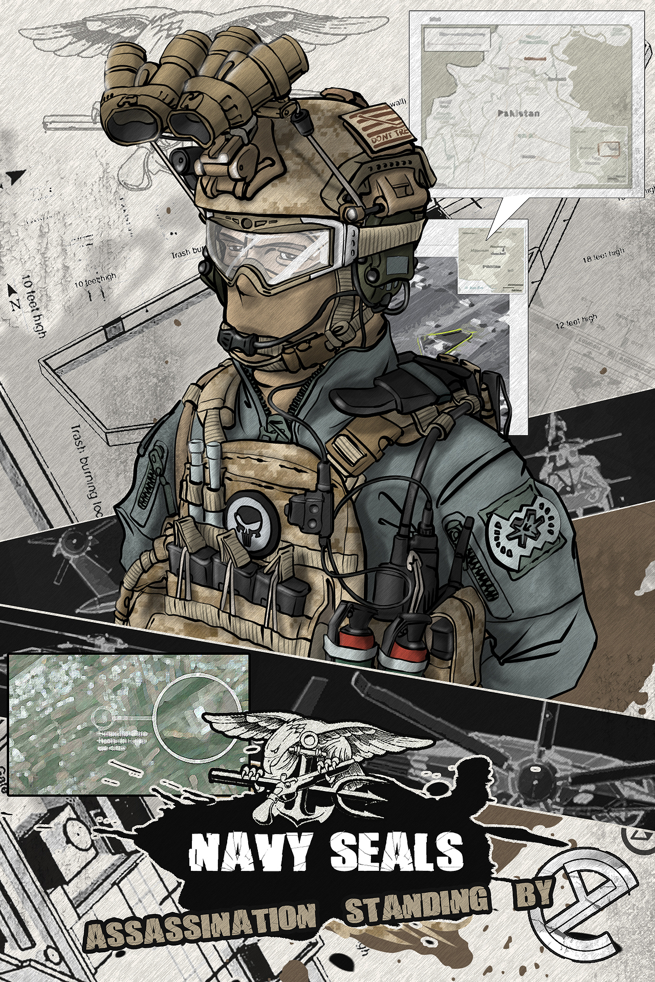 DEVGRU猎杀待命（图ZMTkwMTY1MTQ0） - 艺术插画 - 站酷设计师蒸魚葱原创素材 - 站酷ZCOOL