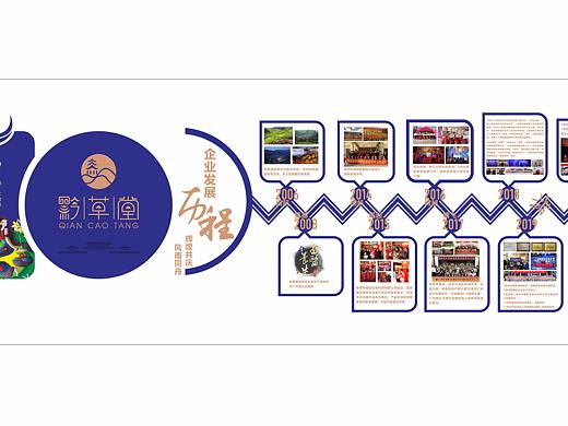 黔草堂发展历程文化墙