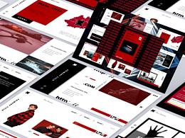 黑红时尚简约PPT模板