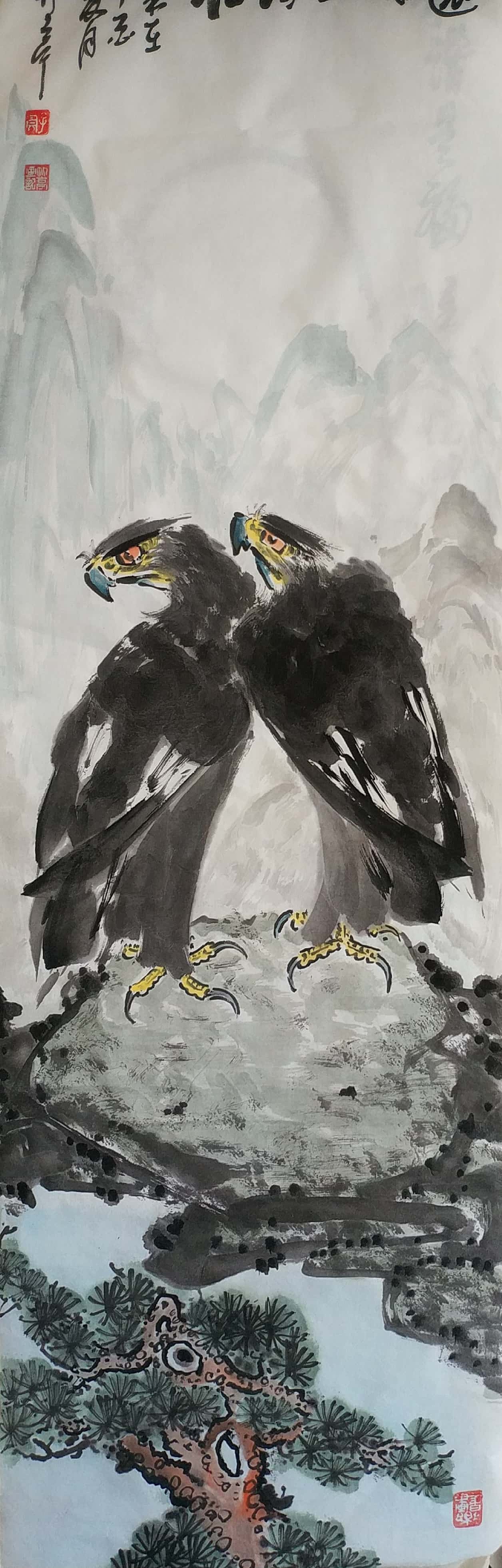 鹰（图ZMTI5NjM3Nzc2） - 绘画 - 站酷设计师竹亭原创素材 - 站酷ZCOOL