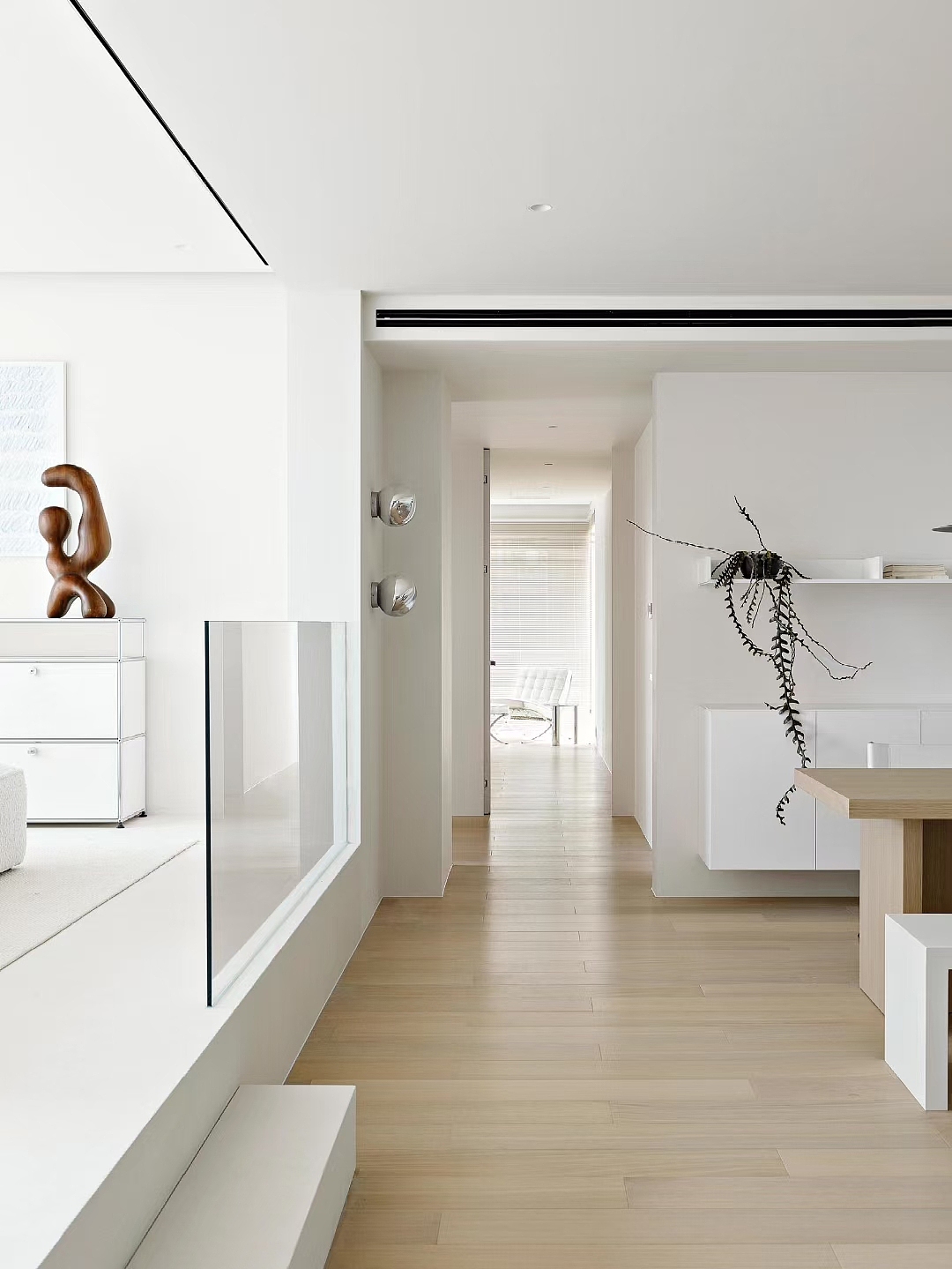 家装‖洁白的背景点缀金属不锈钢元素 干净淡雅