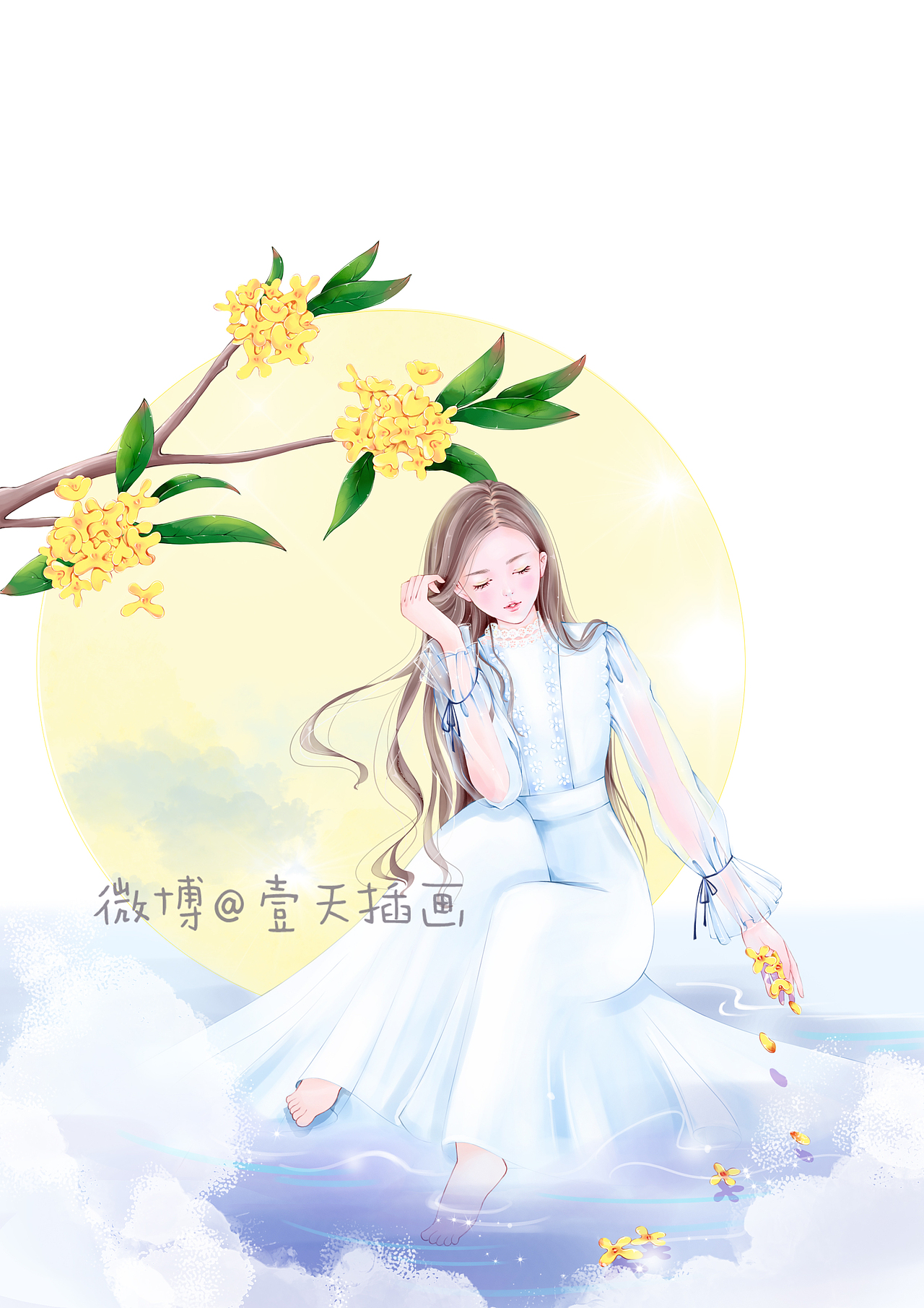 月光如水（图ZMTc2Mjc1OTcy） - 商业插画 - 站酷设计师插画师壹天原创素材 - 站酷ZCOOL