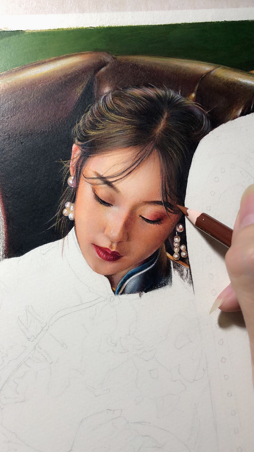 彩铅画《孤灯暖不明》（图ZMTkyMTUxNDky） - 绘画 - 站酷设计师大叔左右原创素材 - 站酷ZCOOL