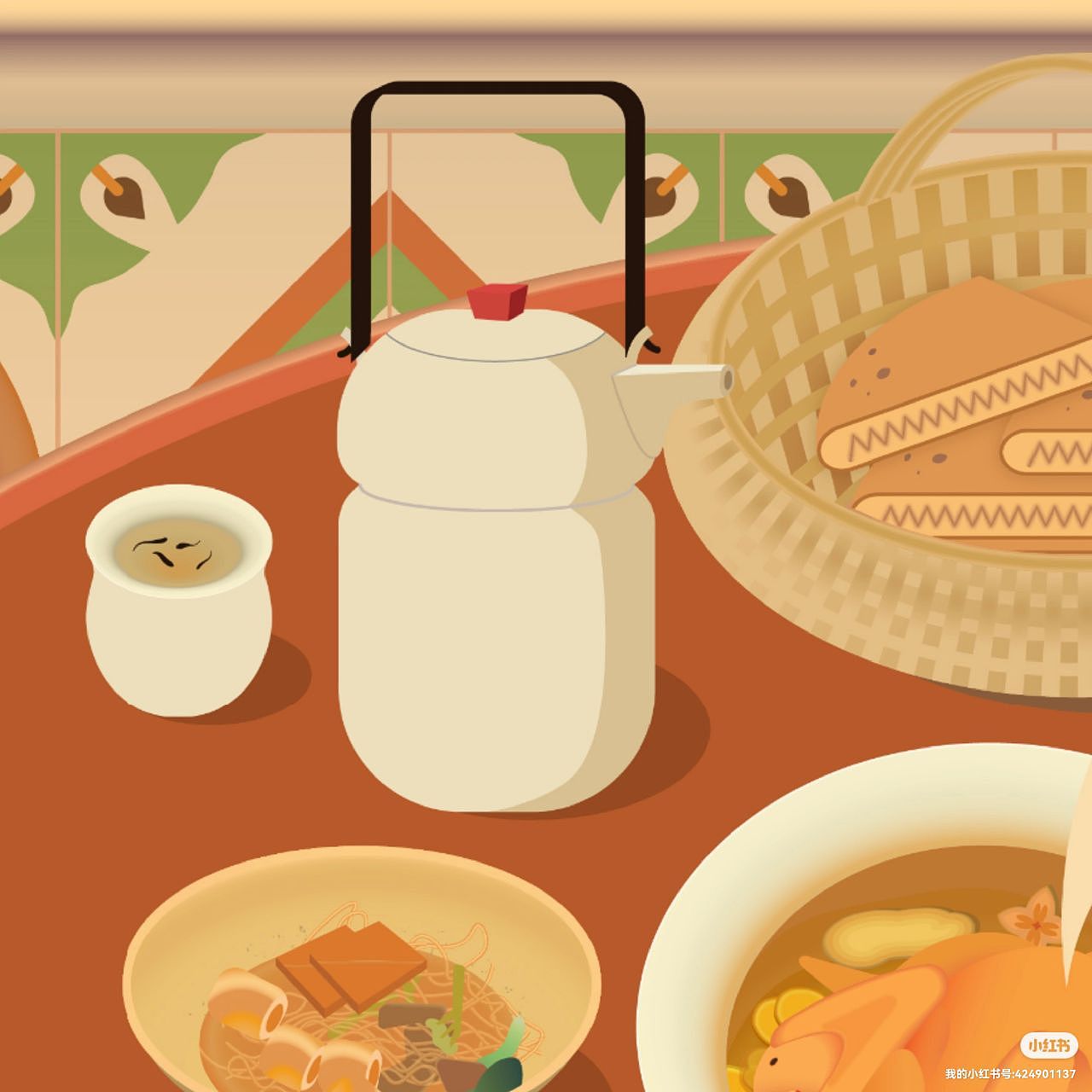 插画|喜乐团圆宴