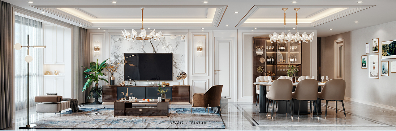 现代北欧轻奢家装合集