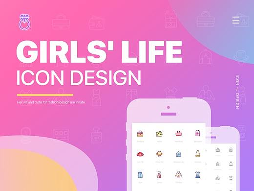 Girls' life icon Design图标设计