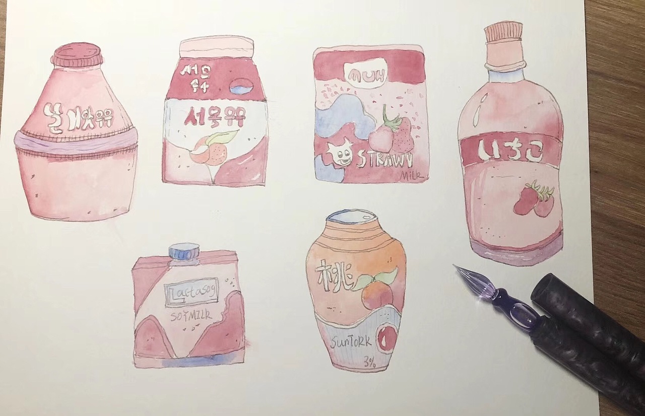 水彩零食临摹（图ZMjA2Nzk2MDQ0） - 创作习作 - 站酷设计师云清和原创素材 - 站酷ZCOOL