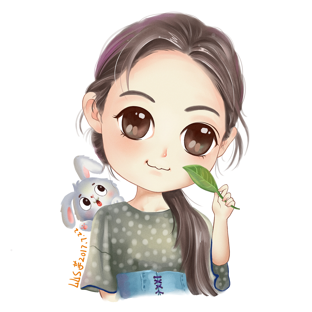 卡通人物画（图ZOTA5NjA4NjQ=） - 单幅漫画 - 站酷设计师LS芋原创素材 - 站酷ZCOOL