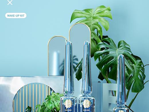 C4D精华液场景海报