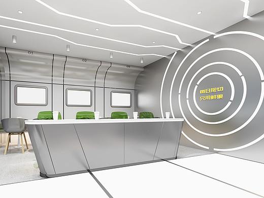 科技感茶飲店（個人主頁-ZNDE5Nzk4MjA=） - 家裝設(shè)計 - 站酷設(shè)計師蘇州圖也設(shè)計原創(chuàng)素材 - 站酷ZCOOL