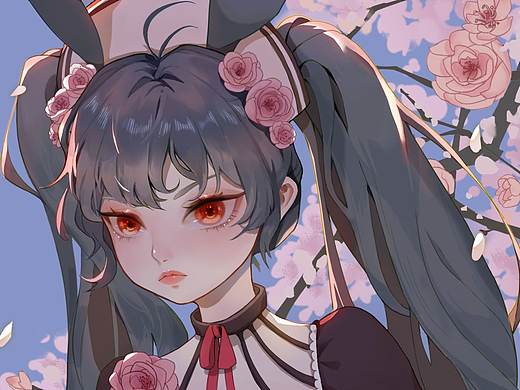 人面桃花相映红（个人主页-ZNDM4MTkyNjA=） - 创作习作 - 站酷设计师白逃逃原创素材 - 站酷ZCOOL