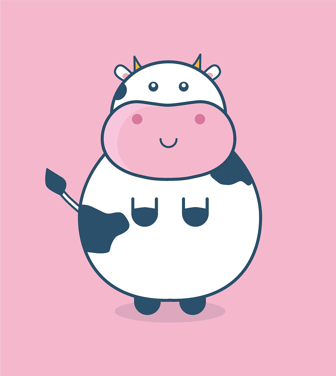 萌蠢的牛……hia~hia