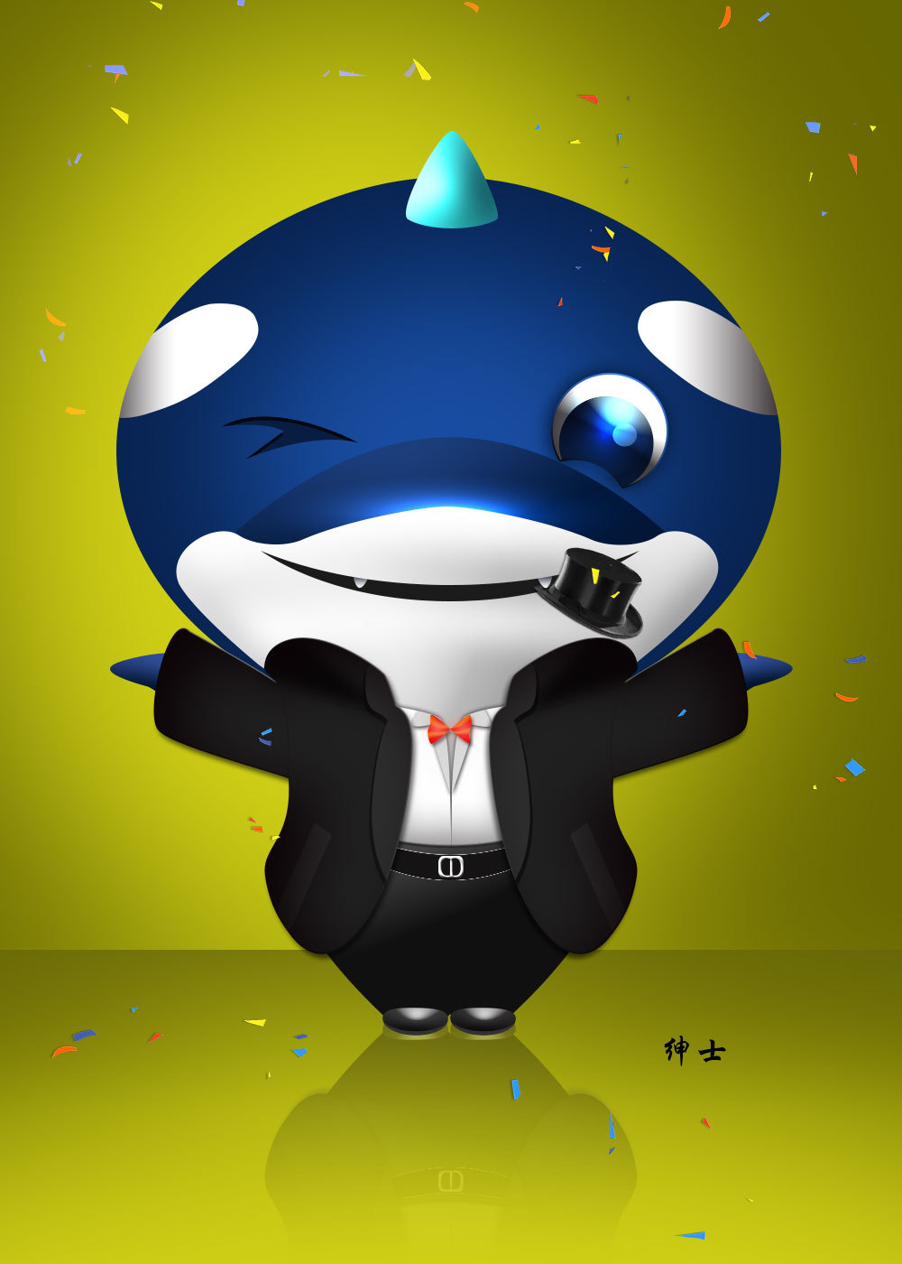 吉祥物-虎鲸|插画|儿童插画|mangkey - 原创作品 - 站酷 (zcool)