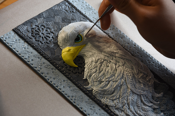 原创软陶书皮--老鹰（图ZNzExNDg2NDg=） - 其他手工艺 - 站酷设计师大当家的魔法花园原创素材 - 站酷ZCOOL