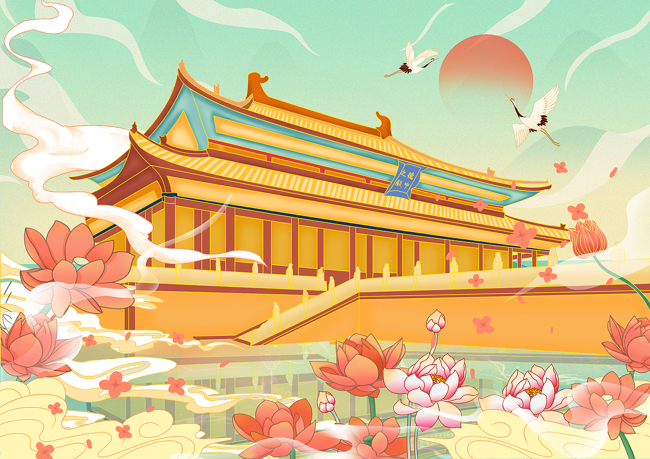 （国风）曲阳鬼传说/德宁大殿-夏（图ZMjk1NDYxMjUy） - 商业插画 - 站酷设计师Kitty47原创素材 - 站酷ZCOOL
