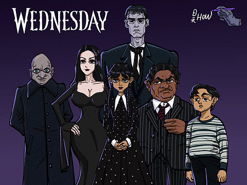 《星期三》亚当斯一家