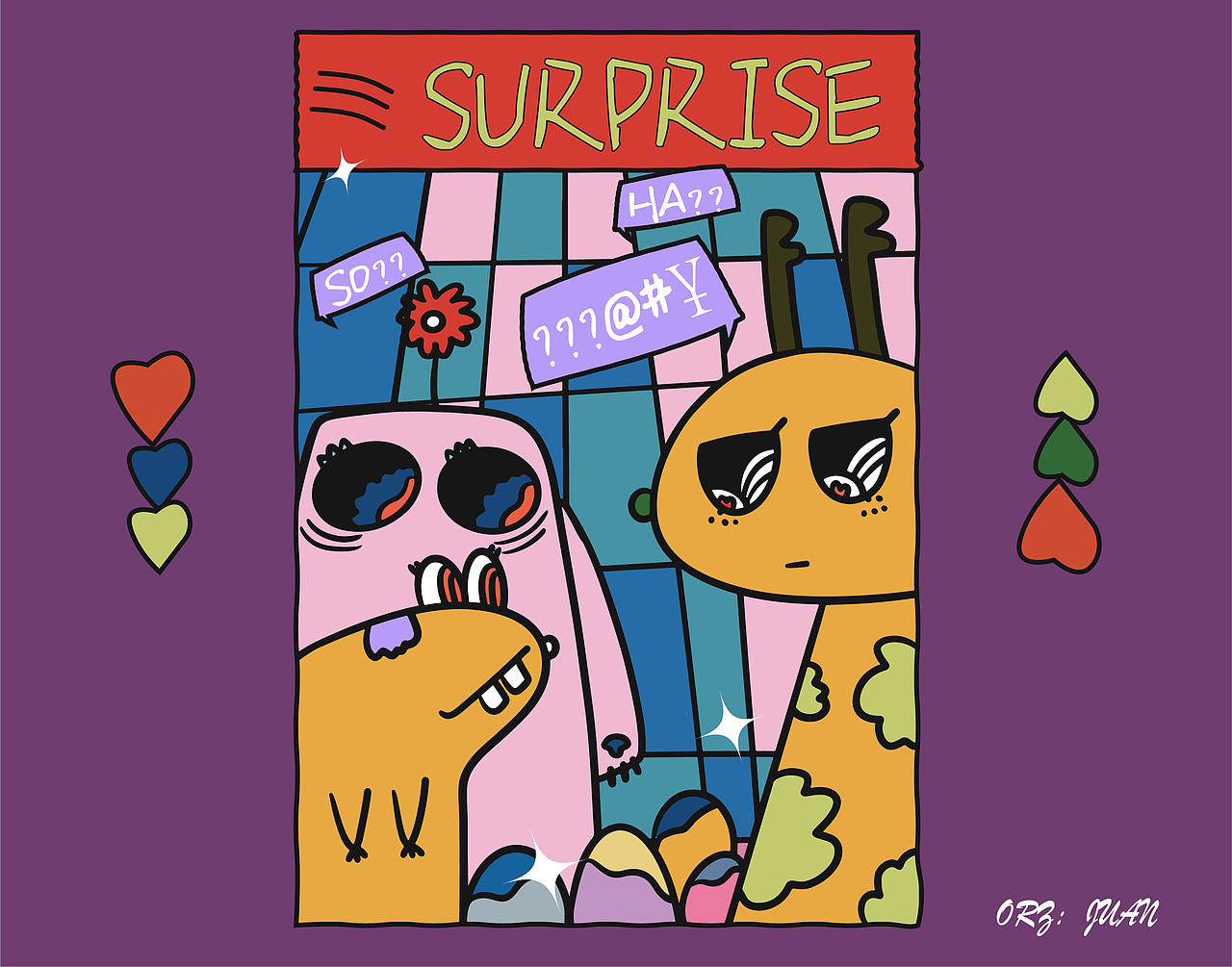 插画（图ZMjI1MTc4ODk2） - 新锐潮流插画 - 站酷设计师狮子君爱设计原创素材 - 站酷ZCOOL