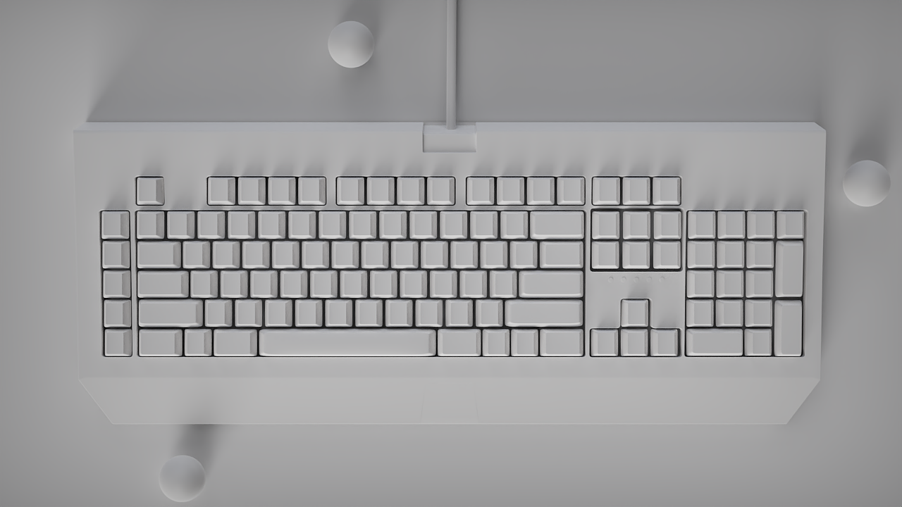 积木好课直播教学案例分享雷蛇键盘渲染（图ZMjM5MTI1MDY0） - 电子产品 - 站酷设计师积木好课陈成龙原创素材 - 站酷ZCOOL