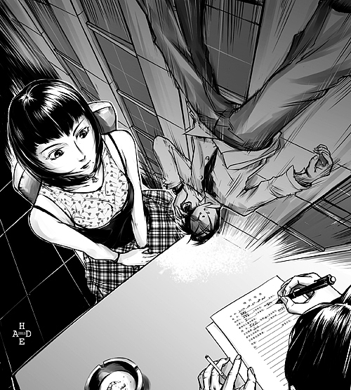 《推理世界》《午夜小说绘》《鸡皮疙瘩》等悬疑 恐怖类小说杂志插图