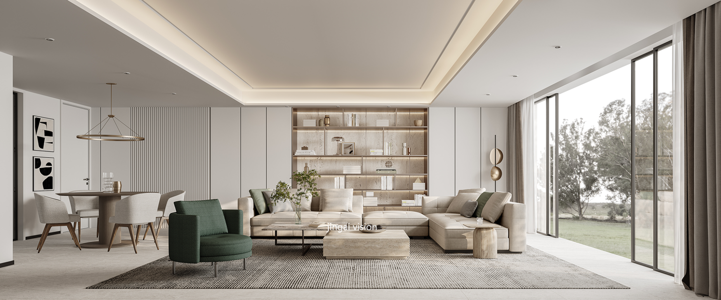 客厅（电视沙发背景墙、天花）