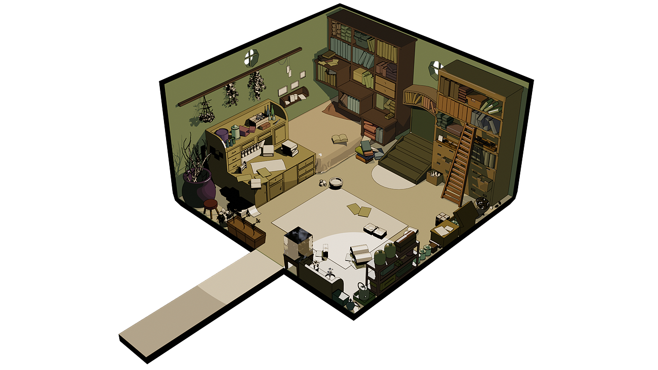 blender-三渲二-小屋成品-Cycles