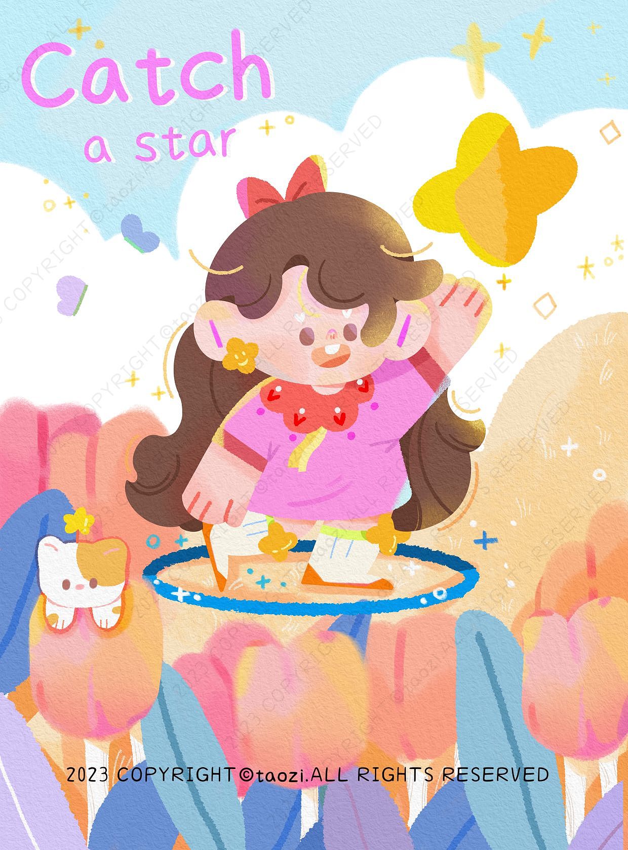 封面插画+胶带稿（已商用）《梦想启航》（图ZMzMxMTE0MzQ0） - 儿童插画 - 站酷设计师WH桃子原创素材 - 站酷ZCOOL