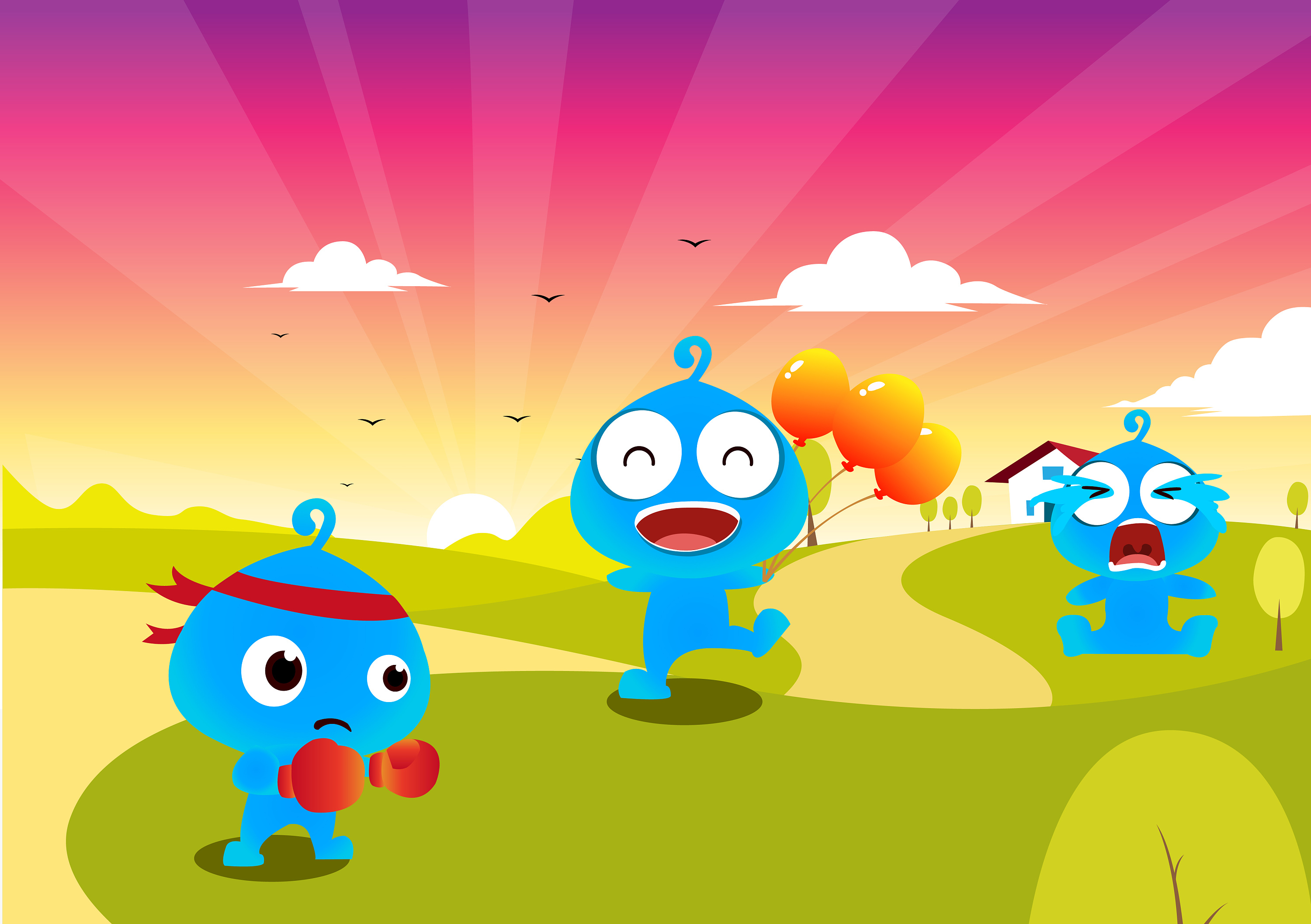 吉祥物设计蓝宝