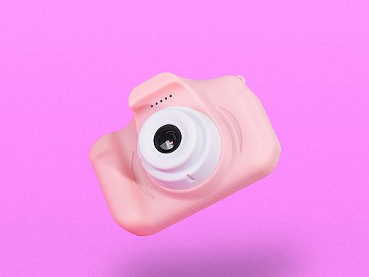 儿童相机玩具纯色风格517产品摄影设计