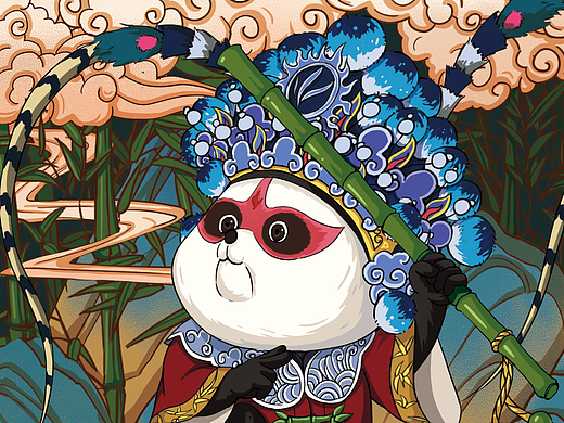 国潮功夫熊猫