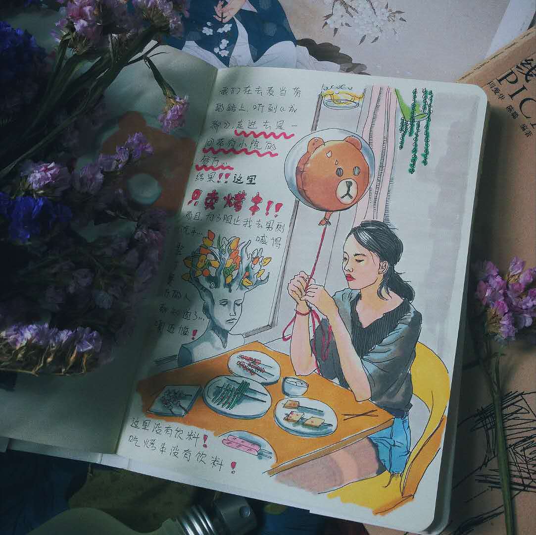 个人手帐分享（三）（图ZOTQxNDUzMjA=） - 新锐潮流插画 - 站酷设计师吃了貓的糖原创素材 - 站酷ZCOOL