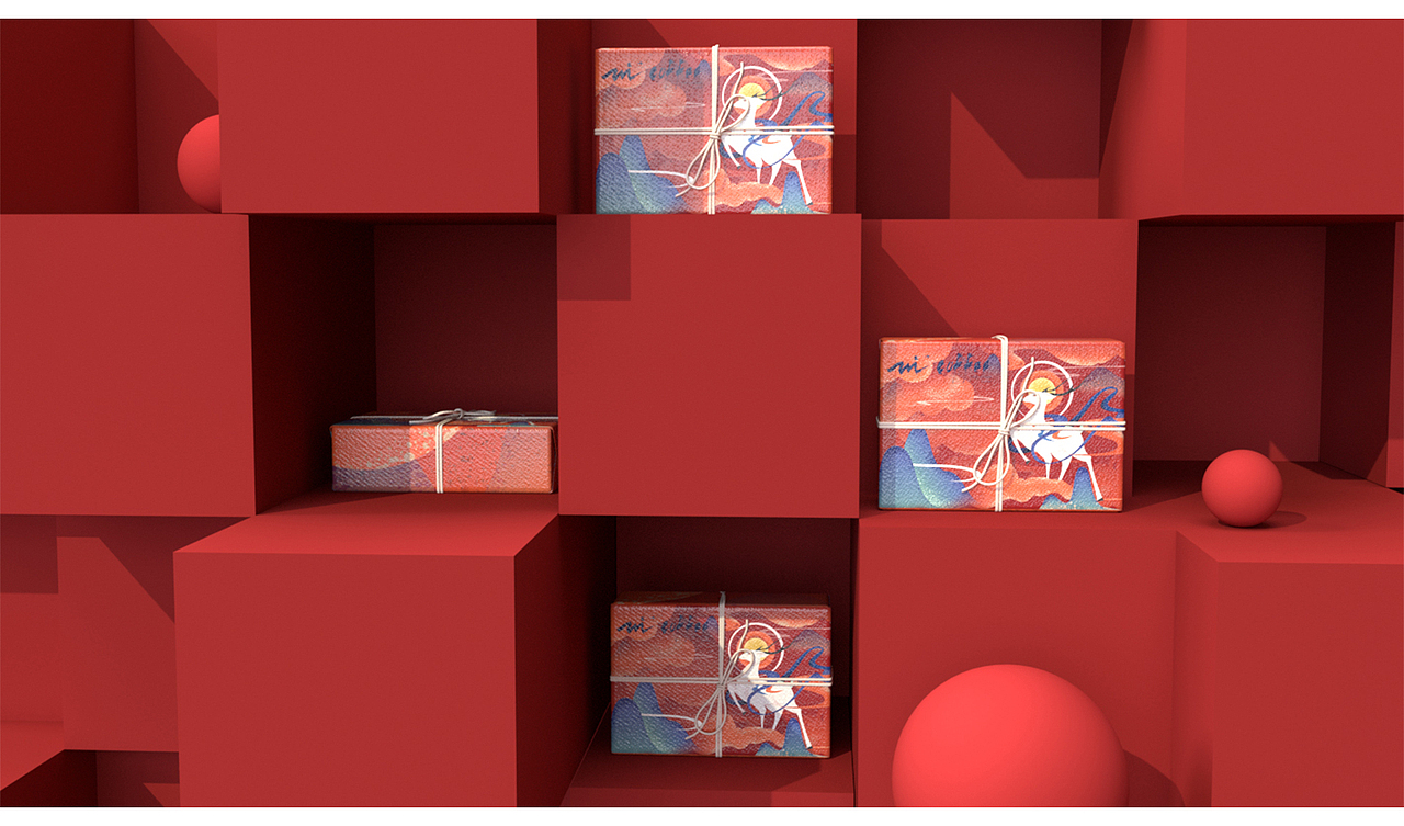 Wei+Coffee x 敦煌 平面插画视觉