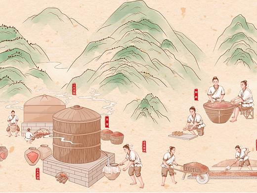 《酿酒工序图》