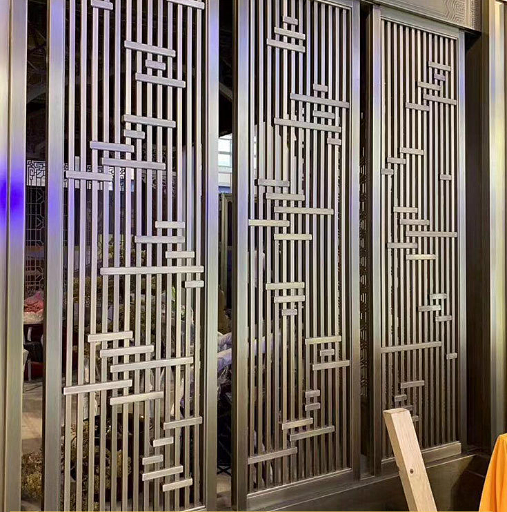 不锈钢花格厂家订制 装饰不锈钢隔断厂家