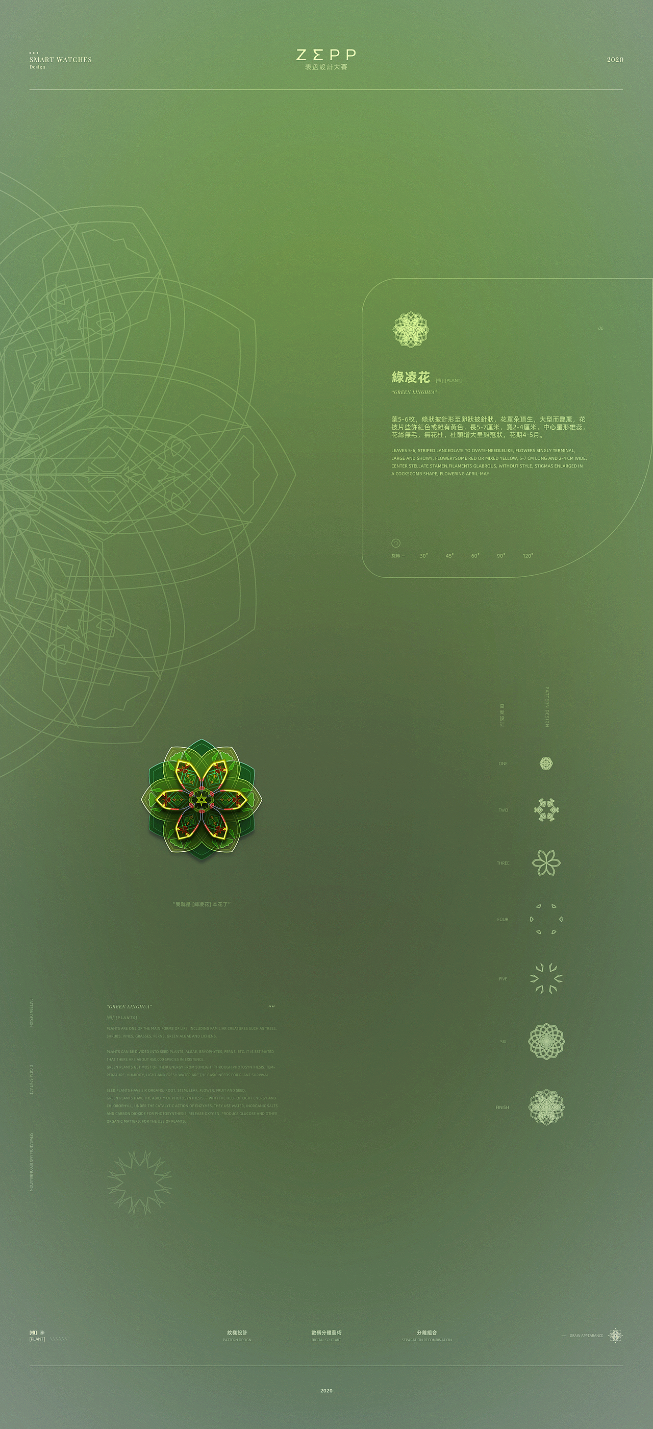 THE FLOWER PATTEN-ZEPP表盘设计比赛（图ZMjI2NjM0ODgw） - 主题/皮肤 - 站酷设计师EDDIEWU3原创素材 - 站酷ZCOOL