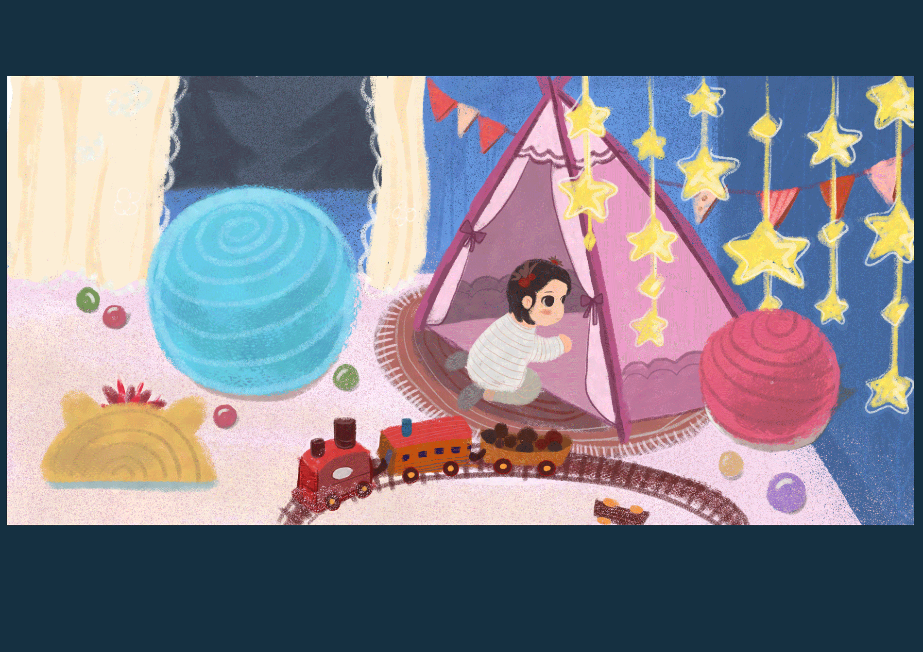 翻页游戏绘本《躲猫猫》（图ZMTk3MjIwODI0） - 绘本 - 站酷设计师冷色调winyang原创素材 - 站酷ZCOOL